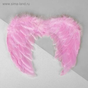 Крылья ангела, на резинке, цвет розовый