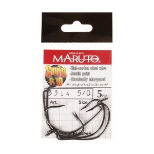 Крючки офсетные Maruto, серия Spin Pro 3314, цвет BN,5/0, 5 шт.