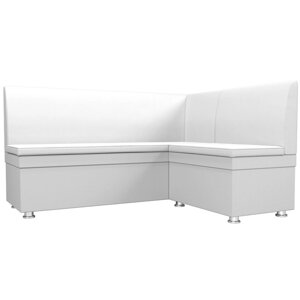 Кухонный угловой диван «Уют», экокожа, цвет белый