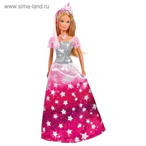 Кукла «Штеффи», в блестящем платье со звёздочками и тиарой, 29 см