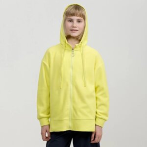 Куртка для девочек, рост 122 см, цвет желтый