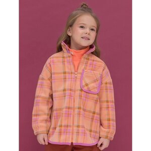 Куртка для девочек, рост 98 см, цвет персиковый