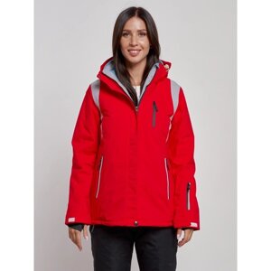 Куртка горнолыжная женская, размер 42, цвет красный