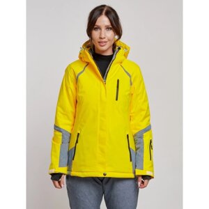 Куртка горнолыжная женская зимняя, размер 48, цвет жёлтый