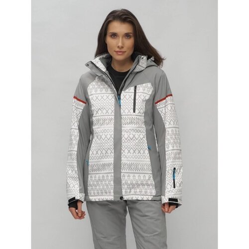 Куртка горнолыжная женская зимняя, размер 58, цвет белый