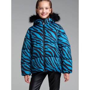 Куртка зимняя для девочки PlayToday, рост 140 см