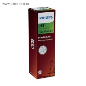 Лампа автомобильная Philips MasterLife, H3, 24 В, 70 Вт, 13336MLC1