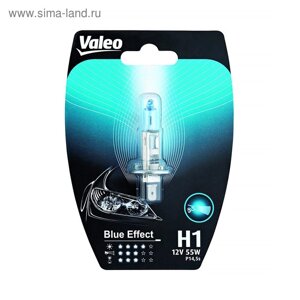 Лампа автомобильная VALEO Blue Effect, H1, 12 В, 55 Вт, 32504 (бл. 1)