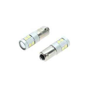 Лампа светодиодная AVS в047 т8, белый, BA9s, canbus 9SMD 3030 12-24 в, 2 шт