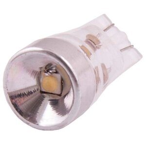 Лампа светодиодная Skyway T10 (W5W), 12 В, 1 SMD диод, 1-контактная, белая, без цоколя