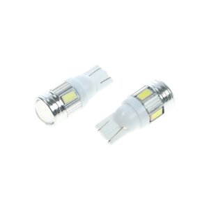 Лампа светодиодная Skyway T10 (W5W), 24 В, 6 SMD, без цоколя, 2 шт