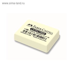 Ластик Faber-Castell каучук 7041 40х27х13, для графитных и цветных карандашей, белый