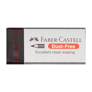 Ластик Faber-Castell синтетика Dust-Free 45*21,5*11,5, чёрный