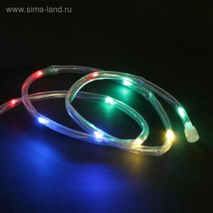 LED шнур «Эра» 5 м , прозрачная нить, свечение мульти, 1 режим, солнечная батарея