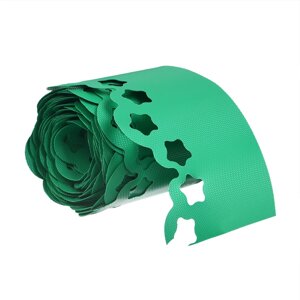 Лента бордюрная, 0.15 9 м, толщина 1.2 мм, пластиковая, фигурная, зелёная, Greengo