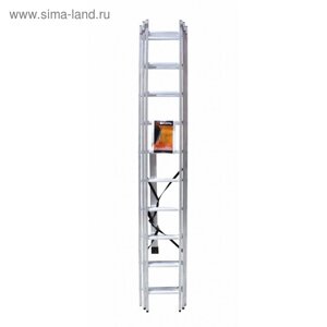 Лестница "Вихрь" ЛА 3х10, алюминиевая, трехсекционная, максимальная длина 6.31 м