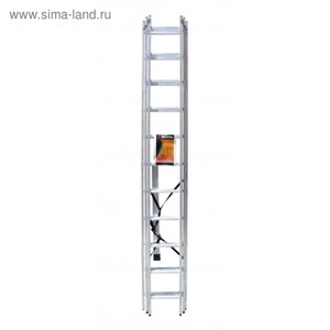 Лестница "Вихрь" ЛА 3х11, алюминиевая, трехсекционная, максимальная длина 7.09 м