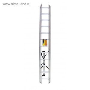 Лестница "Вихрь" ЛА 3х12, алюминиевая, трехсекционная, максимальная длина 7.87 м