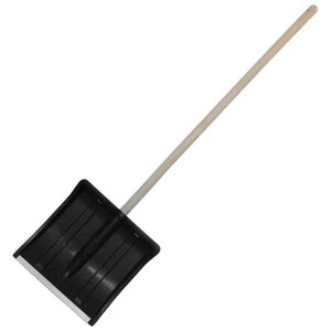 Лопата пластиковая, ковш 32 35.8 см, деревянный черенок