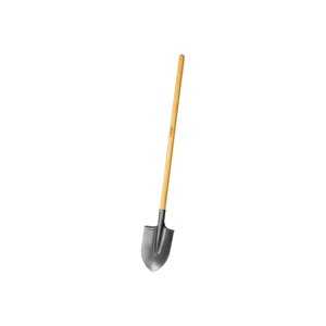 Лопата штыковая, острая, L = 144 см, деревянный черенок, «ЗУБР»