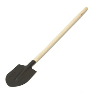 Лопата штыковая, острая, L = 153 см, деревянный черенок 1 сорт