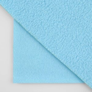 Лоскут флис, односторонний, 50 50 см, 190 г/м, цвет голубой №6C