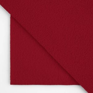 Лоскут флис, односторонний, 50 50 см, 190 г/м, цвет красный №1B