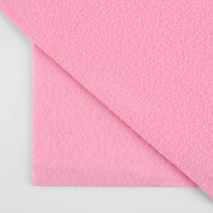 Лоскут флис, односторонний, 50 50 см, 190 г/м, цвет светло-розовый №3A