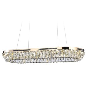 Люстра светодиодная подвесная с хрусталём Ambrella light, Traditional, TR5025, LED, 61 Вт, 4270Lum, 3000-6400К, цвет золото
