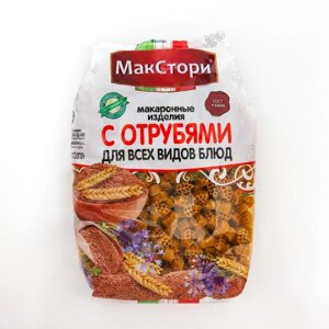 Макаронные изделия Макстори , с отрубями, 350 г