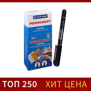 Маркер перманентный 2.0 мм Centropen 2846, линия 1 мм, цвет чёрный