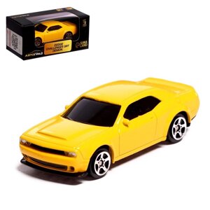 Машина металлическая DODGE challenger SRT DEMON, 1:64, цвет жёлтый