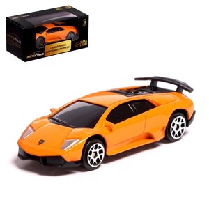 Машина металлическая lamborghini murcielago LP 670-4 SV, 1:64, цвет оранжевый