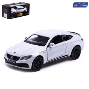 Машина металлическая MERCEDES-AMG C63 S COUPE, 1:32, открываются двери, инерция, цвет белый