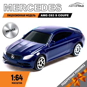 Машина металлическая mercedes-AMG C63 S COUPE, 1:64, цвет синий