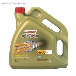 Масло моторное Castrol EDGE 5W-30 C3, 4 л синтетика