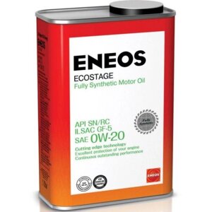 Масло моторное ENEOS Ecostage 0W-20, синтетическое, 1 л