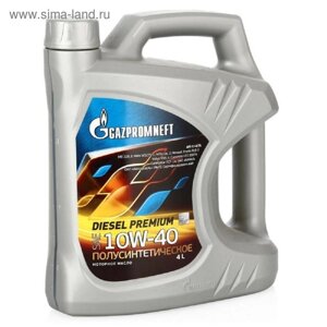 Масло моторное Gazpromneft Diesel Premium 10W-40, 4 л