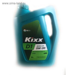 Масло моторное Kixx D1 RV 5W-30 C3, 5 л