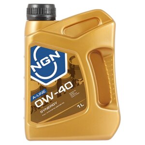 Масло моторное NGN A-Line 0W-40 SN/CF, синтетическое, 1 л