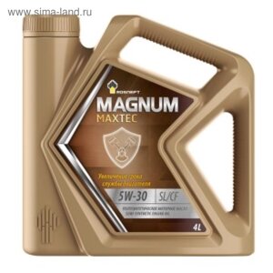 Масло моторное Rosneft Magnum Maxtec 5W-30, 4 л п/синт