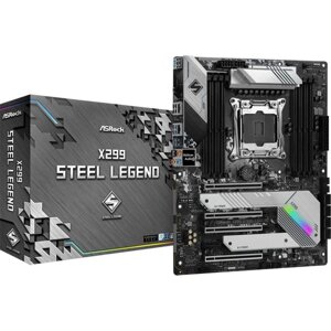 Материнская плата asrock X299 STEEL legend, LGA2066, X299, 8xddr4, 2xgge RAID