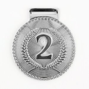 Медаль призовая 198, 2 место, d=5 см., серебро