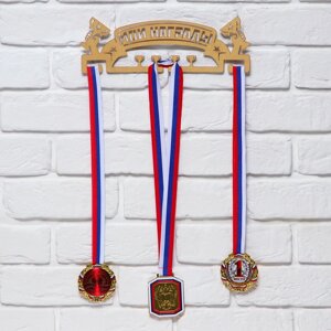 Медальница «Мои награды», золотой цвет, 29 см 9,5 см