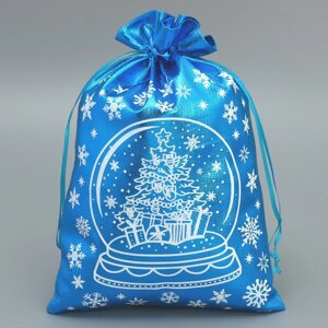 Мешочек подарочный парча «Новогоднее желание», 20 х 30 см +1.5 см