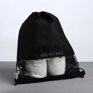 Мешок для обуви SHOES BAG, с прозрачным окном 30 х 40 см