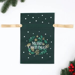 Мешок подарочный "Рождество", 20 x 30 см