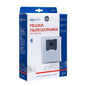 Мешок-пылесборник E-10/4 Euroclean синтетические для пылесоса, 4 шт