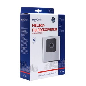 Мешок-пылесборник E-16/4 Euroclean синтетические для пылесоса, 4 шт