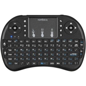 Мини-клавиатура Rombica Air Touch, беспроводная, для ТВ и ПК , USB, touch , чёрная